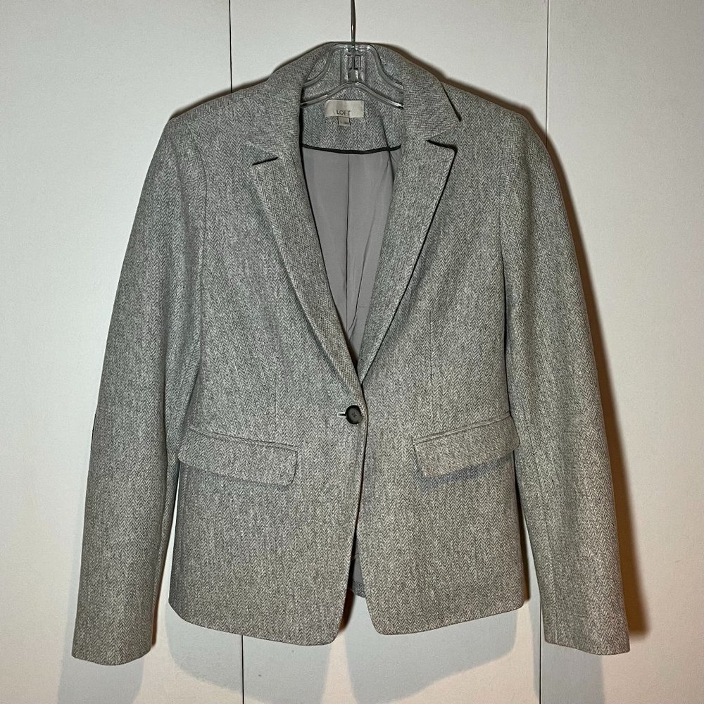 Heather grey blazer by Loft